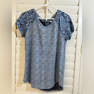 Lucky Brand, Size S/P, Blue Top